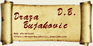 Draža Bujaković vizit kartica